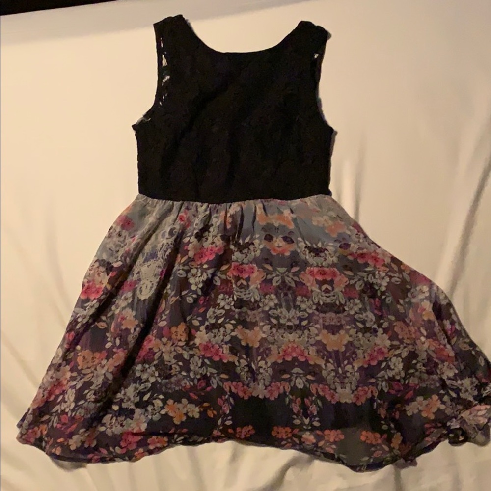 Lace and floral dress